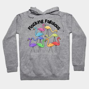 Flocking Fabulous Flamingos Hoodie